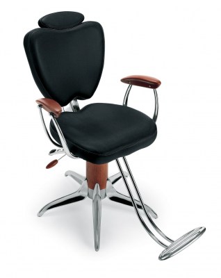 Sillón de peluquería Mr. Ray negro - base Mr. Ray